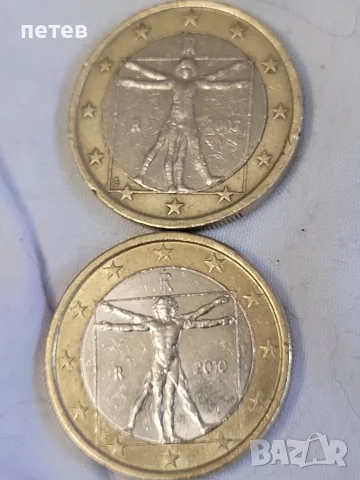 монета 1 евро.2002 2010