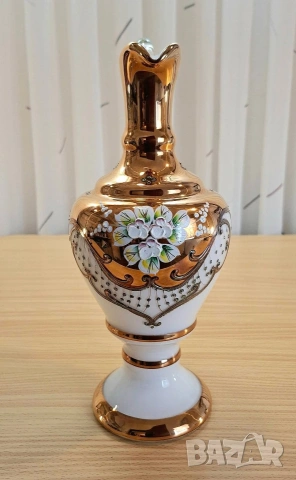 Бохемски сервиз с графа и 6 чаши, снимка 2 - Сервизи - 54386771