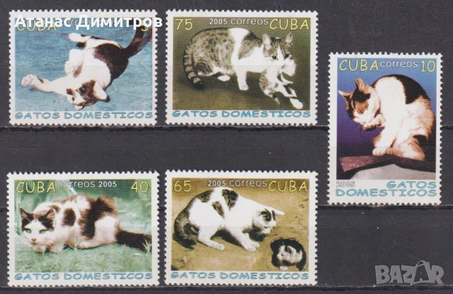 Чист блок Фауна Фауна Котки 2009 от Куба, снимка 5 - Филателия - 34572449