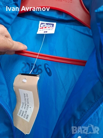Продавам  Яке Ветровка Asics  L размер. Чисто Ново ., снимка 5 - Якета - 55224704