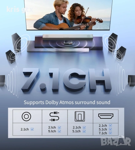 HDMI Audio Extractor HDMI аудио екстрактор сплитер HDMI+Toslink SPDIF+Coaxial Dobly Atmos 7.1, DTS, снимка 4 - Други - 54712982