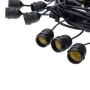 10 метра кабел с 20 бр E27 фасонки и накрайник щепсел 220V, снимка 4
