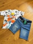 Нови Детски къси дънки и тениска H&M ръст 158, снимка 6