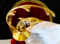 Позлатена фигура Делфин,24 k Gold Plated,австрийски кристали. , снимка 5