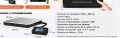 Кантар за пратки, везна  платформена дигитална до 200кг LCD дисплей, за куриери, за склад и кашони, снимка 11