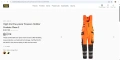 нов работен гащеризон snickers cordura fabric панталон мъжки оригинален оранжев размер 56, снимка 2