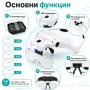 Лупа за глава очила LED осветление за четене шиене бродиране, снимка 3