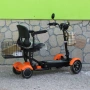 Инвалидна Електрческа Четириколка 350W ОРАНЖЕВА, снимка 3