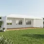 Градинска шатра 3x9м Водоустойчив павилион с 8 стени прозорци,метална конструкция за събития,градина, снимка 1