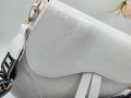 Christian Dior Нова Бяла Кожена Дамска Чанта, снимка 2