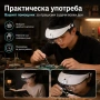 Мощна увеличителна LED лупа за глава с лед осветление за четене гоблени бродиране шиене бродерия, снимка 5