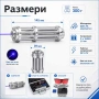 Мощен син акумулаторен лазер 5000mW 5 приставки пука балон запалва клечка кибрит цигара батерии 1634, снимка 6