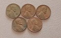 Лот 1 американски цент 1964-1969, снимка 1
