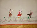 Голяма бродирана покривка за маса с носии , носия, снимка 9