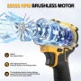 Безжичен вентилатор за издухване и прахосмукачка 2 в 1 за DeWalt 18V/20V, без батерия, снимка 9
