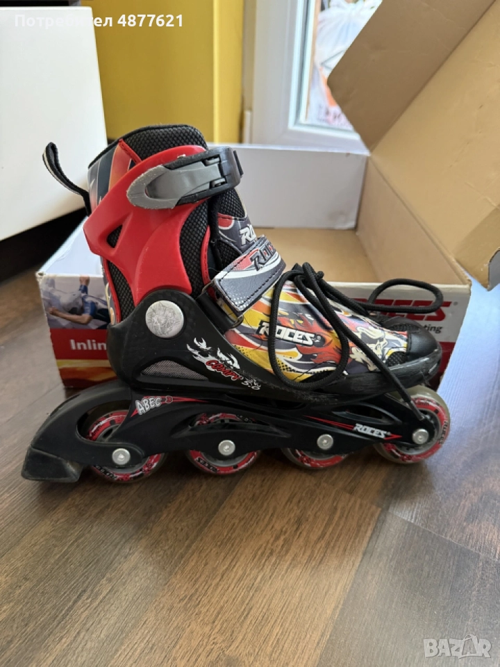 Детски ролери Roces Compy 5.0 Boy EU 30–33 + ПОДАРЪК протектори, снимка 1