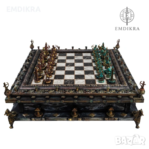 Шах ръчна изработка RELIC - Board, снимка 6 - Шах и табла - 54901461