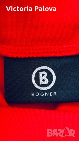 Оригинална дамска блуза Bogner (Размер XL/46) - луксозен памук, наситено червена, снимка 6 - Тениски - 55066479