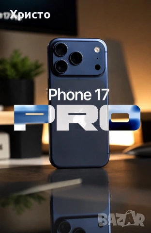 НОВ!!! Apple iPhone 17 Pro, 256GB, 5G, Deep Blue + подарък оригинален адаптер Apple