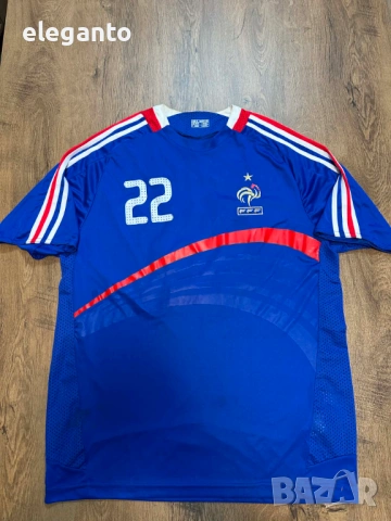 Мъжка футболна тениска France x RIBERY #22 домакиска 2006/07 scoreDrow Shirt , XL размер РЕП.