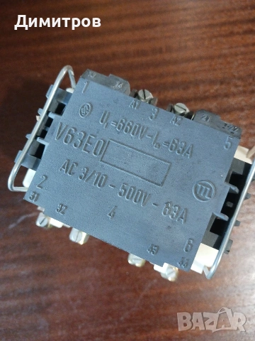 Контактор 63А Чешки, снимка 3 - Резервни части за машини - 55022723