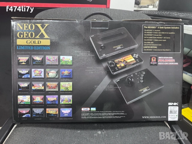 SNK NEO GEO X GOLD Limited Edition, снимка 2 - Други игри и конзоли - 54759440