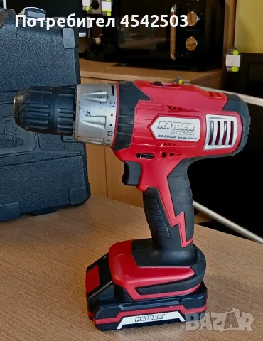  Акумулаторен винтоверт Raider Power Tools , снимка 4 - Винтоверти - 55557955