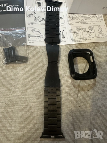 Верижка и Протектор Apple Watch 38 FULLMOSA, снимка 5 - Каишки за часовници - 55251315