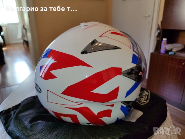 Мото каска Airoh JT Convert Blue Gloss XXL 63 см., снимка 4 - Аксесоари и консумативи - 54081691