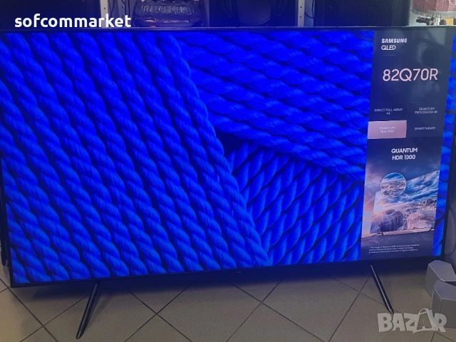 82" 4K QLED Телевизор Samsung GQ82Q70R – Топ Състояние +  Гаранция, снимка 3 - Samsung - 54787840