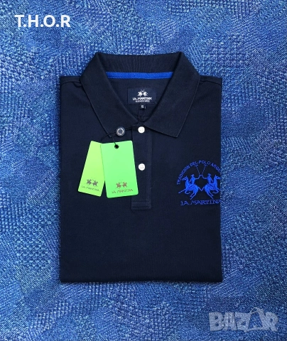La Martina Polo Shirt ОРИГИНАЛНИ мъжки поло тениски - L/XL, снимка 14 - Тениски - 54982167