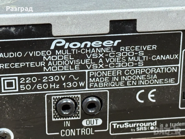 Ресийвър Pioneer VSX-C300 с дистанционно и колони, снимка 12 - Ресийвъри, усилватели, смесителни пултове - 54016785