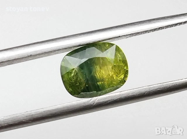 Рядък е екзотичен жълто-зелен сапфир 1.97 карата! Сертификат!, снимка 11 - Други - 54197660