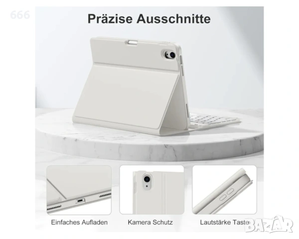 калъф с клавиатура за iPad A16 11 поколение 2025/10 поколение 2022 (11/10.9 инча), снимка 9 - Друга електроника - 54783064