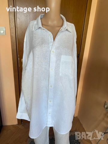 Мъжка ленена риза H&M, размер XL