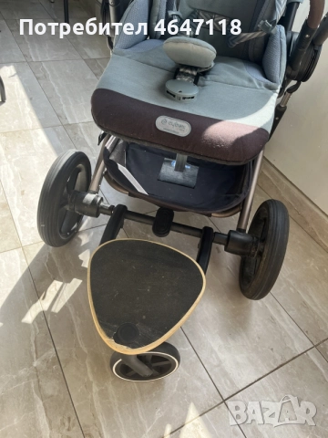 Cybex Balios S Lux + дъждобран + чувал + борд, снимка 13 - Детски колички - 55563463