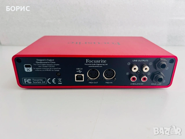 Focusrite Scarlett 2i4 (1st Gen) USB Audio Interface, снимка 3 - Други - 54854656