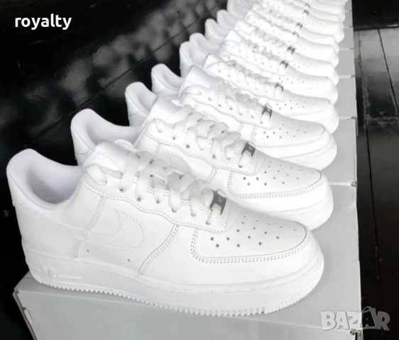 Nike Air Force 1 Нови Бели Дамски Маратонки Найк с Кутия 