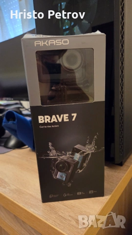 Brave 7 action camera + над 12 представки за снимане 