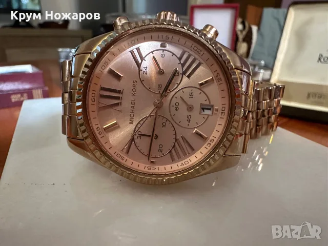 Продавам Дамски позлатен Michael kors в перфектно състояние, цена-69€, снимка 4 - Дамски - 55618084