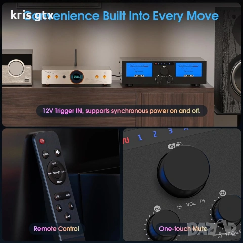 Douk Audio G7 HI FI стерео усилвател class D 2xTPA3255 Balanced XLR , снимка 5 - Ресийвъри, усилватели, смесителни пултове - 55092093