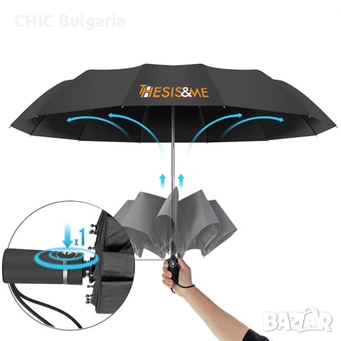 Автоматичен Сгъваем Чадър, снимка 9 - Други - 43263156