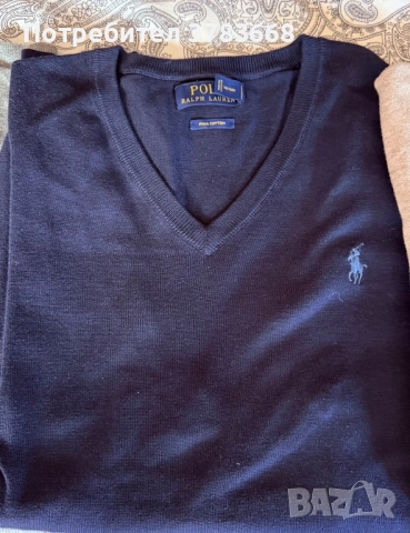 Мъжки пуловер POLO Ralph Lauren, размер L (Pima Cotton)