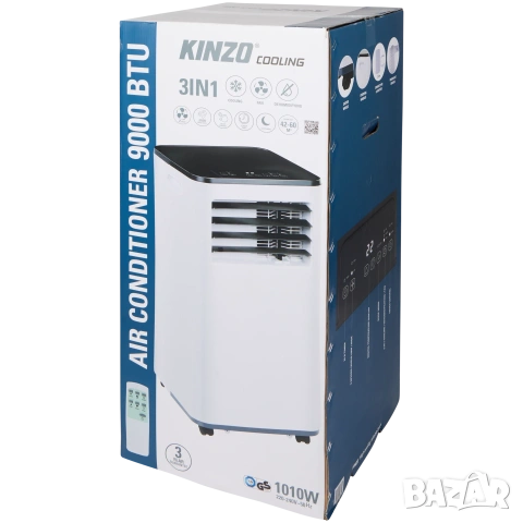 Мобилен Климатик Kinzo 9000 BTU 3 в 1