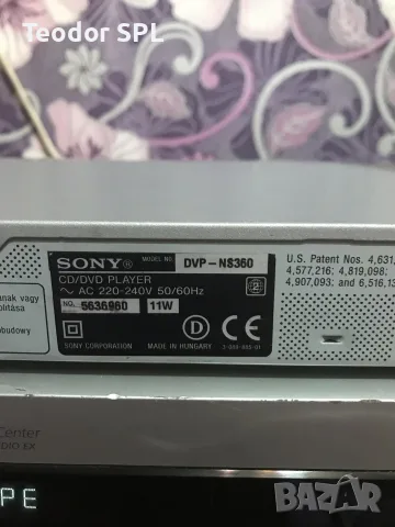 sony cd dvd player Dvp-ns360, снимка 9 - Плейъри, домашно кино, прожектори - 55600423