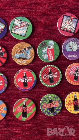 редки винтидж Coca-Cola POG/Milk Caps от 1996 г., част от колекцията "Coke Cap"., снимка 3 - Колекции - 55275575