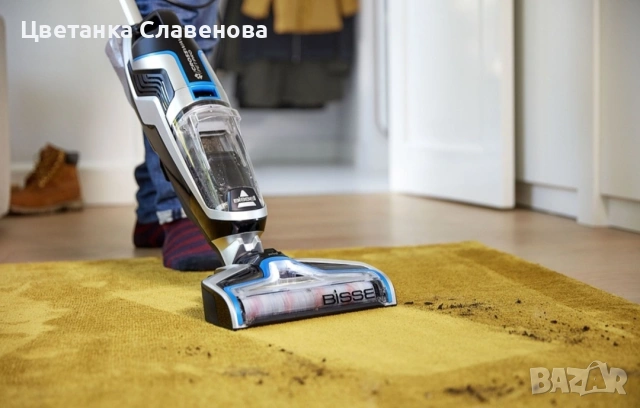 Безкабелна прахосмукачка 560W за мокро почистване Bissell 2225N CrossWave Pet Pro, снимка 9 - Прахосмукачки - 55143939