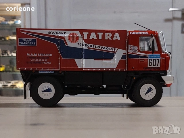 TATRA 815 4x4 Dakar 1990 - мащаб 1:43 на DeAgostini моделът е нов в блистер, снимка 5 - Колекции - 55125948