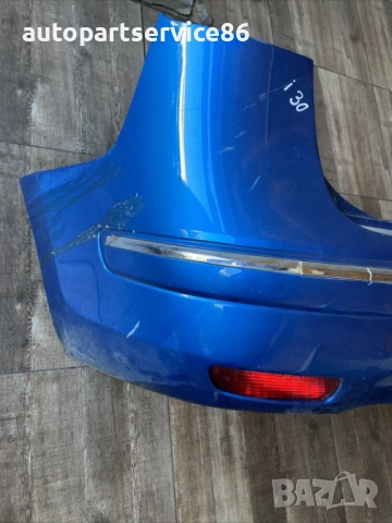 Задна броня синя за Hyundai I30 1.6 Crdi SW Estate (2009), снимка 3 - Части - 54408222