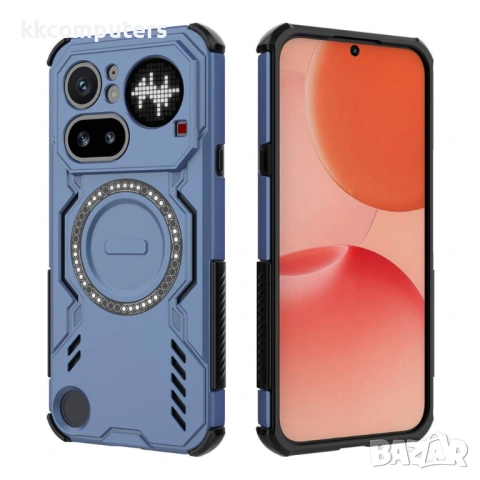 Butterfly Armor Магнитен Калъф за Nothing Phone (4a) Pro - PC+TPU, Вентилация, 5 цвята, снимка 2 - Калъфи, кейсове - 54250519